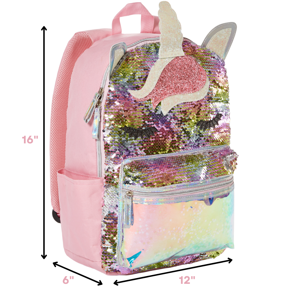 Unicorn Flip Sequin Backpack for Girls