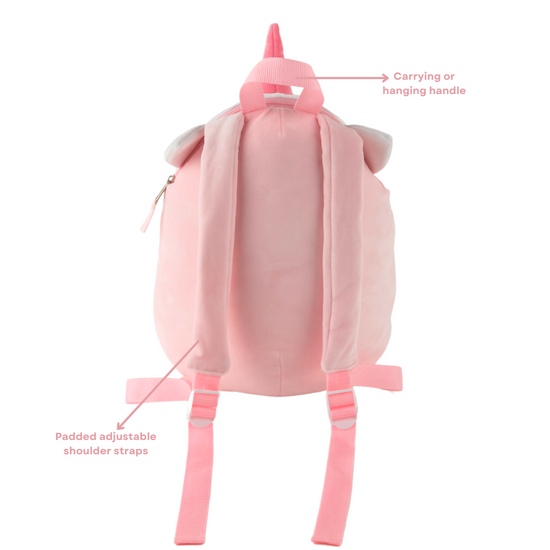Squish Buddies Soft Plush Unicorn Backpack for Girls, 16 inch