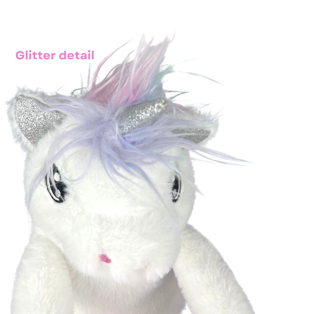 Unicorn Throw Blanket and Stuffed Animal Gift Set for Girls, Butter Soft Fleece (37" x 49")