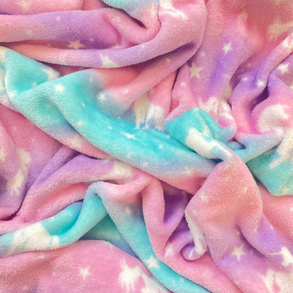 Unicorn Throw Blanket and Stuffed Animal Gift Set for Girls, Butter Soft Fleece (37" x 49")