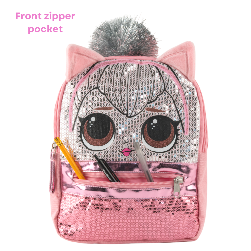 LOL Mini Backpack for Girls & Toddlers - 10 Inch – Queen Kitty Mini Bag Purse
