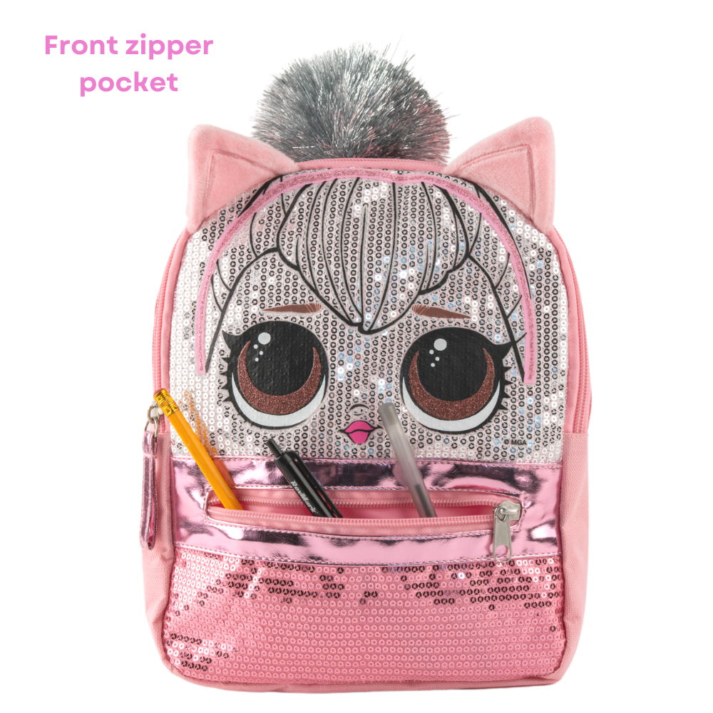 LOL Mini Backpack for Girls Toddlers 10 Inch Queen Kitty Mini Bag Purse