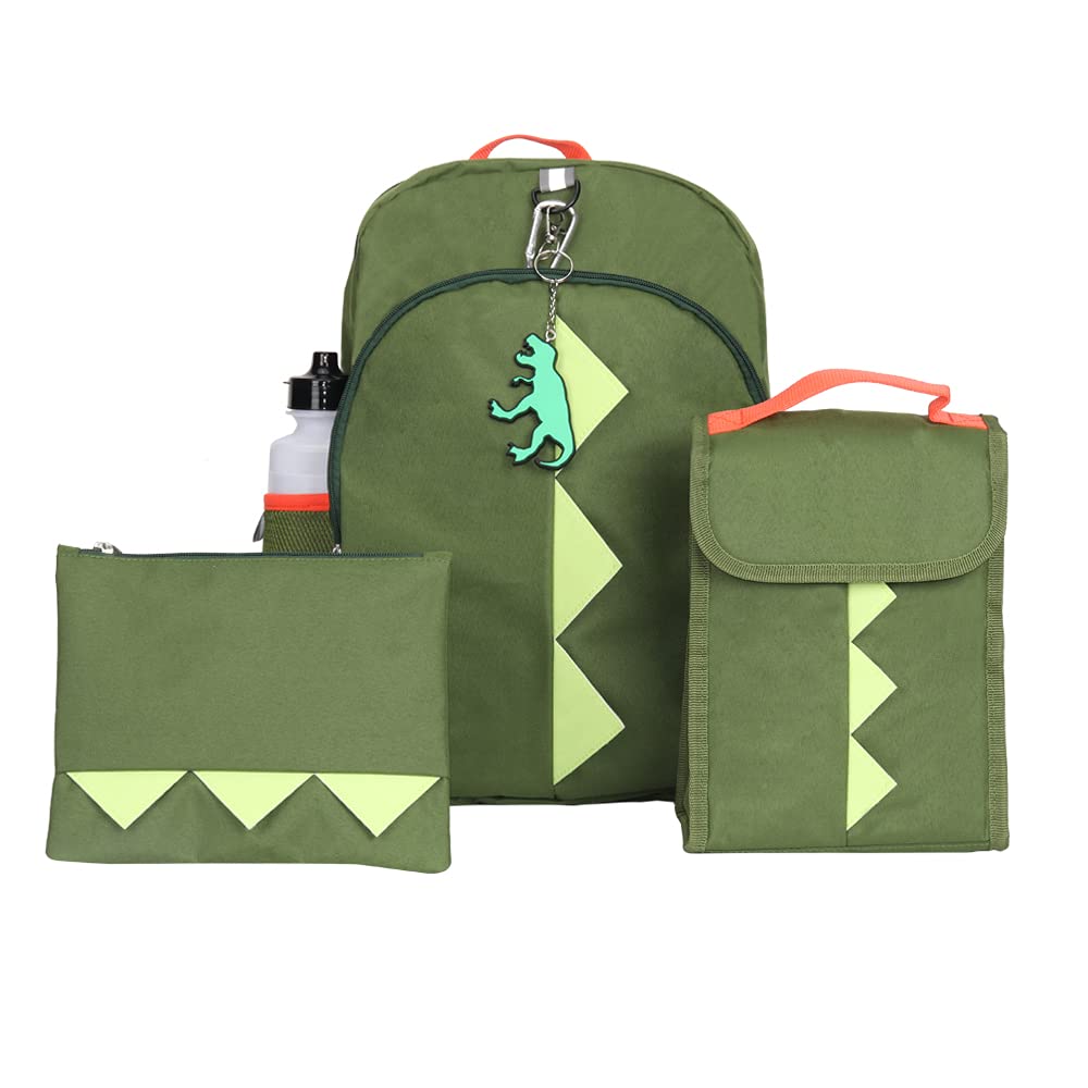 Dinosaur Backpack Set for Kids, 16 inch, 6 Pieces - Includes
