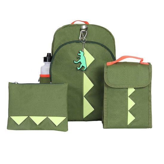 Dinosaur Backpack Set for Kids, 16 inch, 6 Pieces