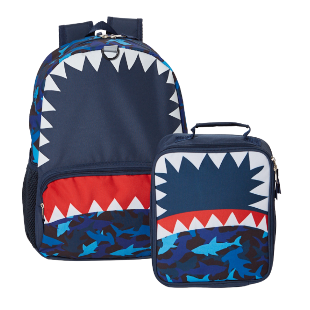 16 Inch Shark Backpack with Lunch Box Set for Boys or Girls, Value Bun Shop Club Libby Lu 16 Inch Shark Backpack with Lunch Box Set for Boys or Girls, Value Bun Shop Club Libby Lu