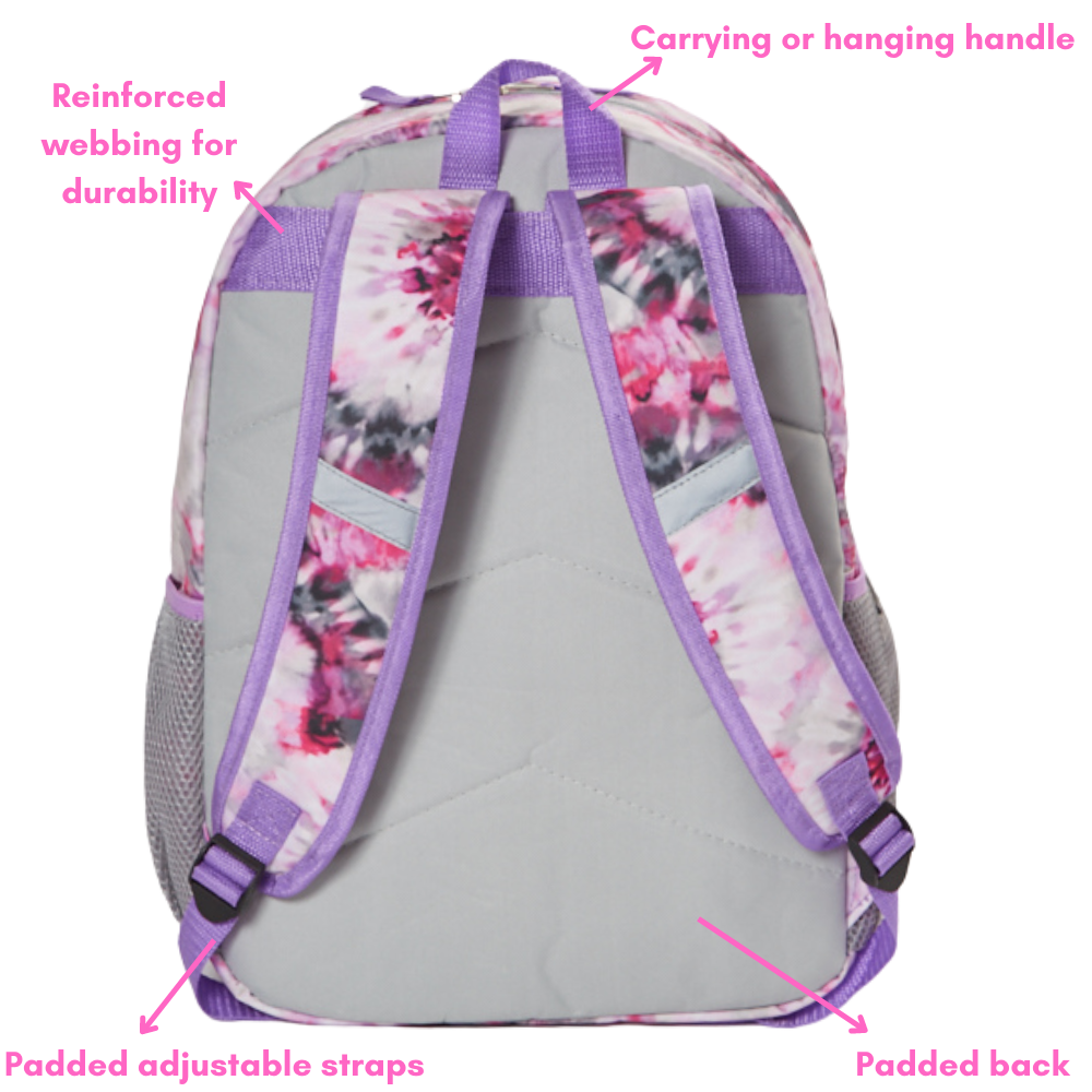 Load image into Gallery viewer, Tie Dye Backpack Set for Girls, 16 inch, 6 Pieces - Include Foldable Lunch Bag, Water Bottle, Scrunchie, &amp;amp; Pencil Case
