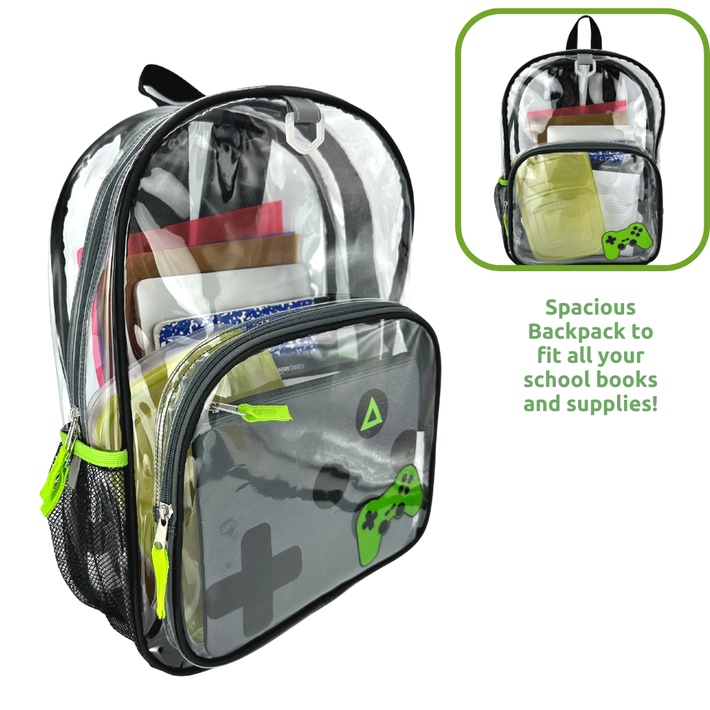 School Transparent Backpack, Boy School Backpack Lights