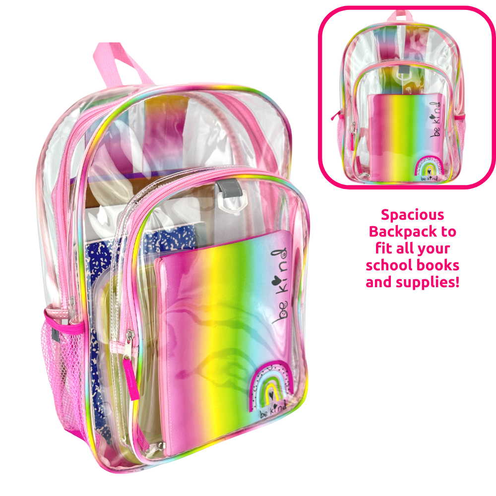 Clear bookbags top for girls
