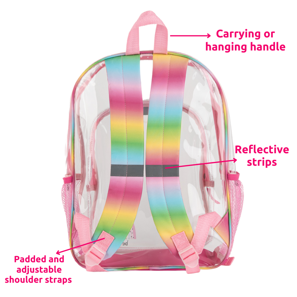 Rainbow transparent bag hotsell