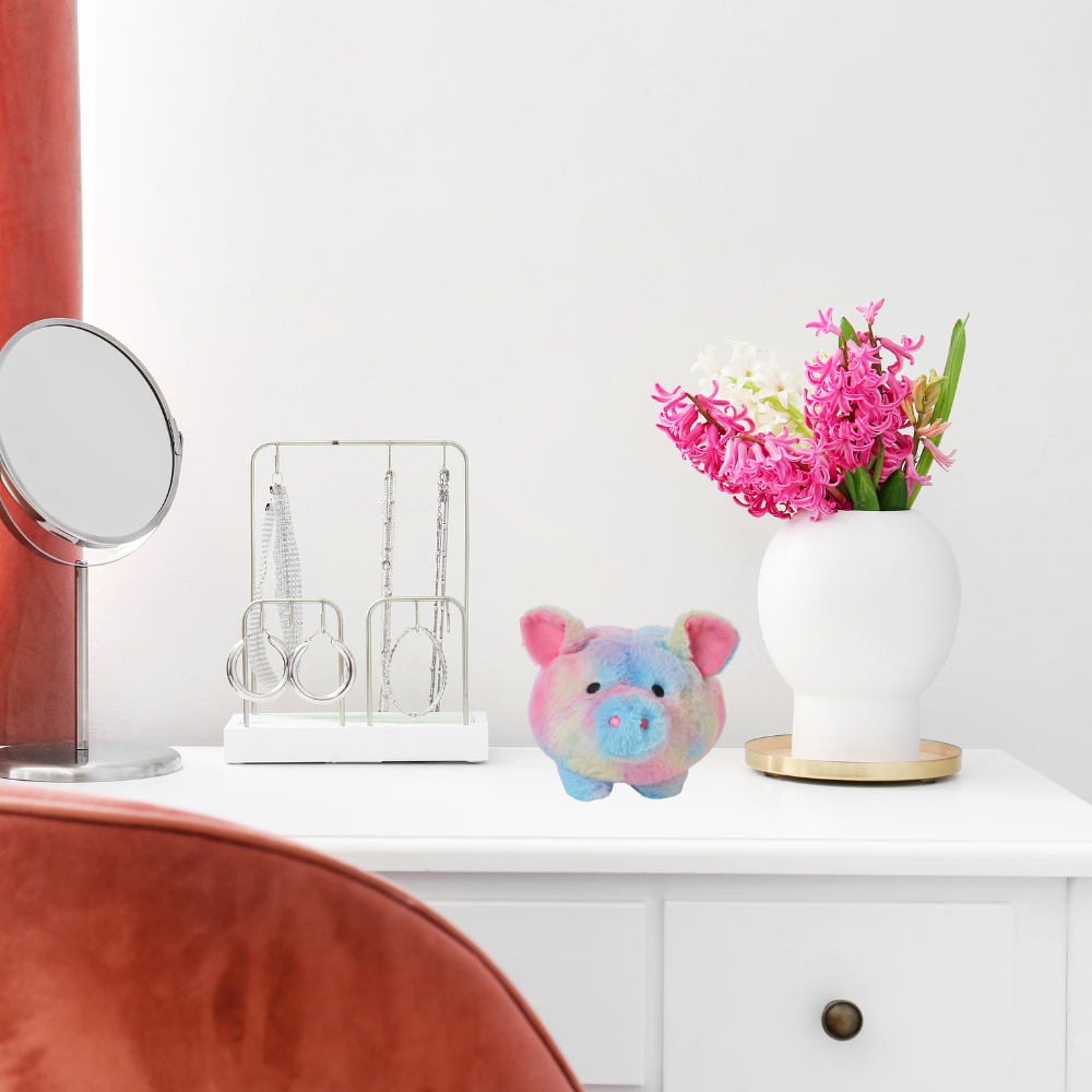 Tie dye deals plush piggy bank