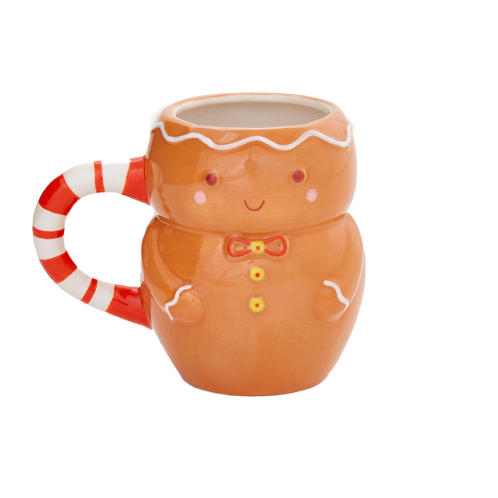 Gingerbread Man Christmas Mug for Kids or Adults - Large Ceramic Coffee or  Hot Cocoa Mug, 16 oz.