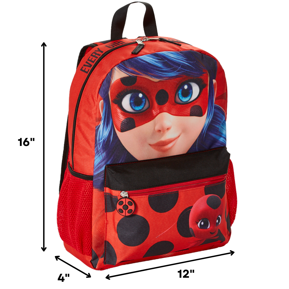 Miraculous Ladybug Kids Lunch Box and Water Bottle Lunch Bag for Girls