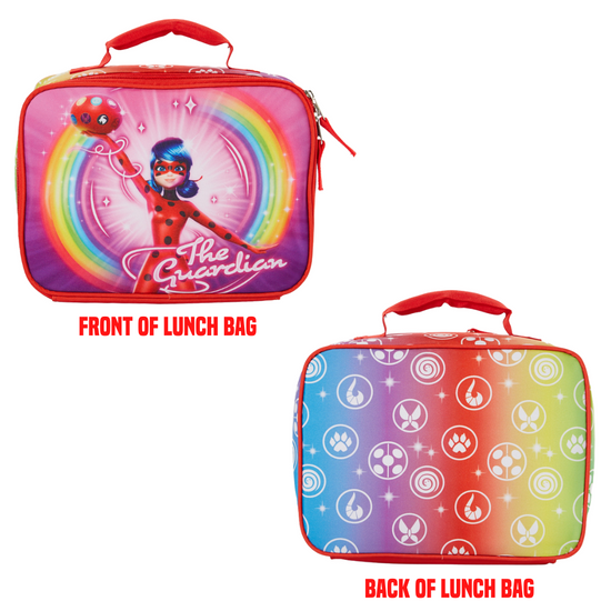 Load image into Gallery viewer, Miraculous Ladybug Lunch Box and Water Bottle Set, Soft Insulated Lunch Bag for Girls

