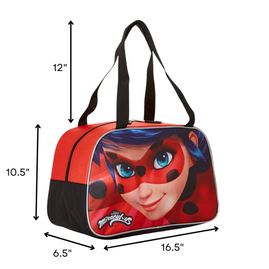 Load image into Gallery viewer, Miraculous Ladybug Duffel Bag for Dance, Travel, Sports, or Gymnastics
