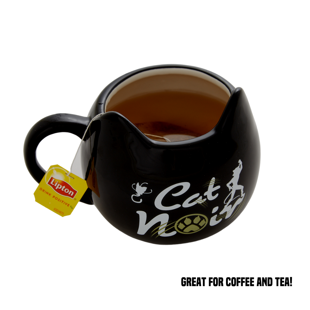 Miraculous Ladybug Cat Noir Mug, 12 oz. Ceramic Tea or Coffee Cup Gift Set